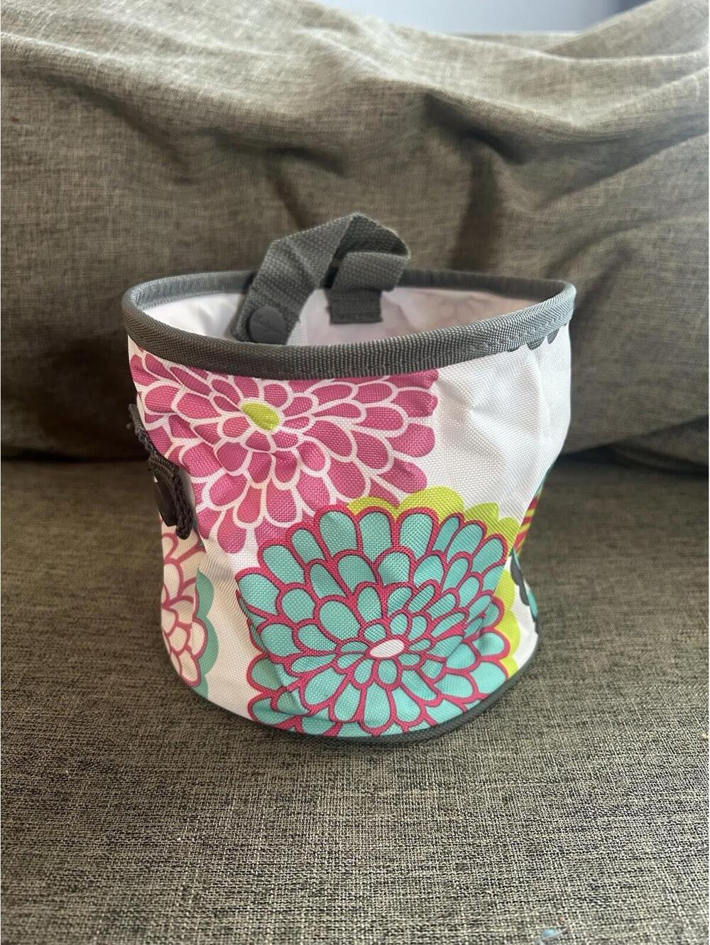 Thirty One Oh Snap Bin In Bubble Bloom Round Organization Caddy Floral New